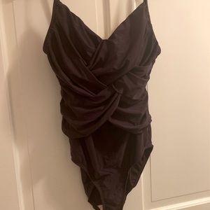 Merona deep purple swimsuit size L